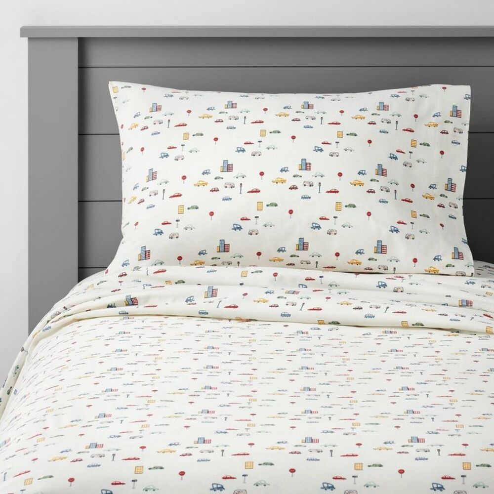 Full City Cars Cotton Kids' Sheet Set - Pillowfort